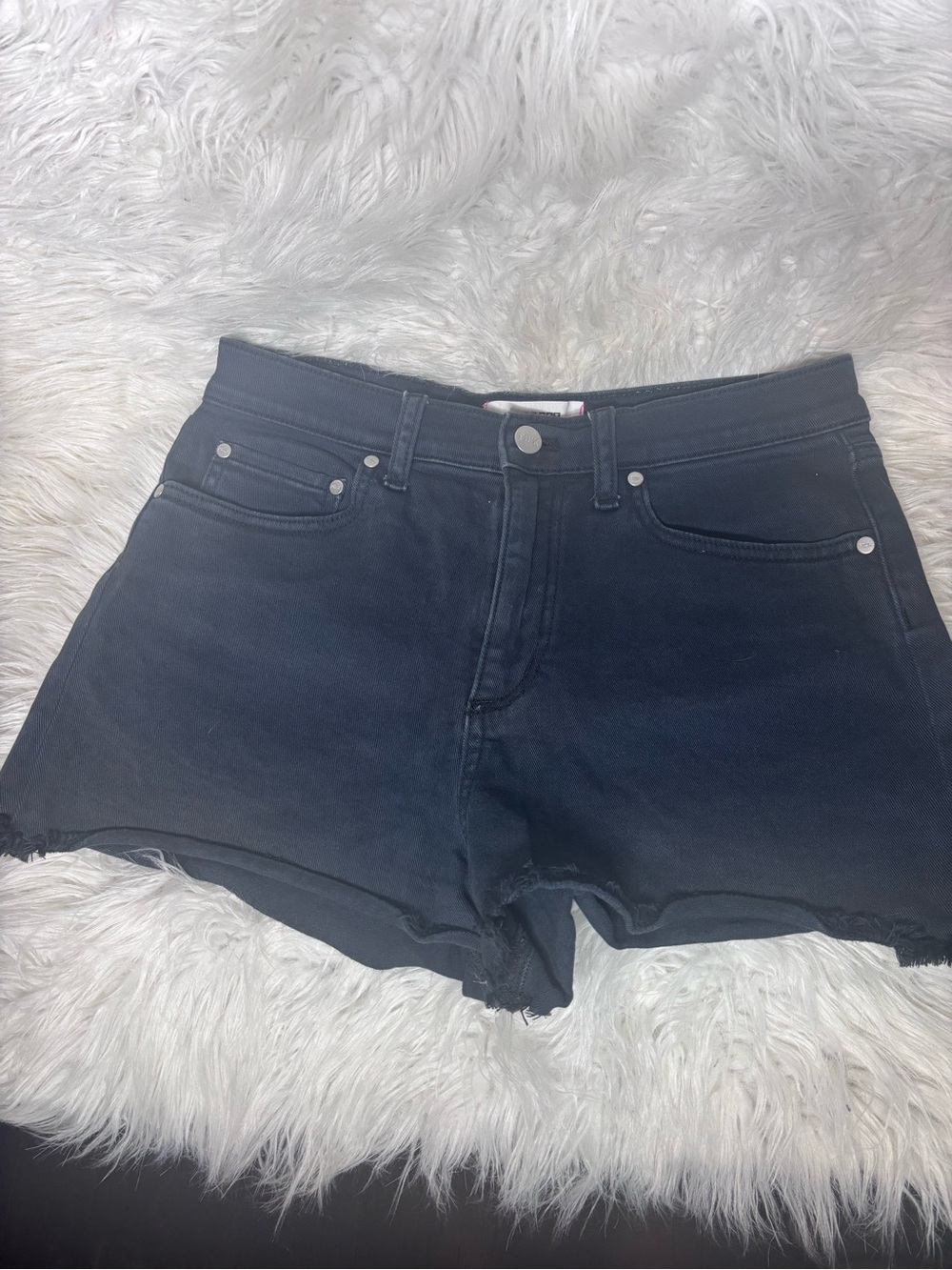 PINK Victoria's Secret Black Denim Cutoff Shorts